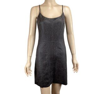 Lavender Brown Womens Snake Print Slip Dress Size Xsmall  XS‎ Gray